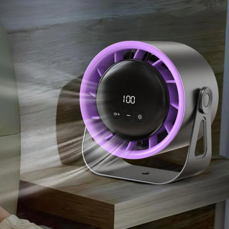 Ventilateur portable rechargeable de bureau