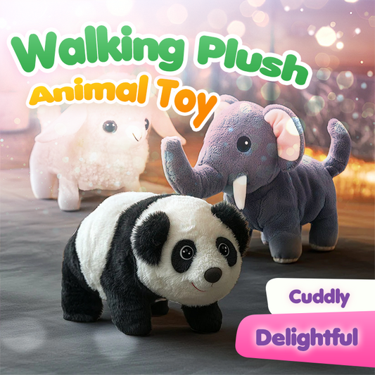 Peluche en forme d'animal marchant charmant
