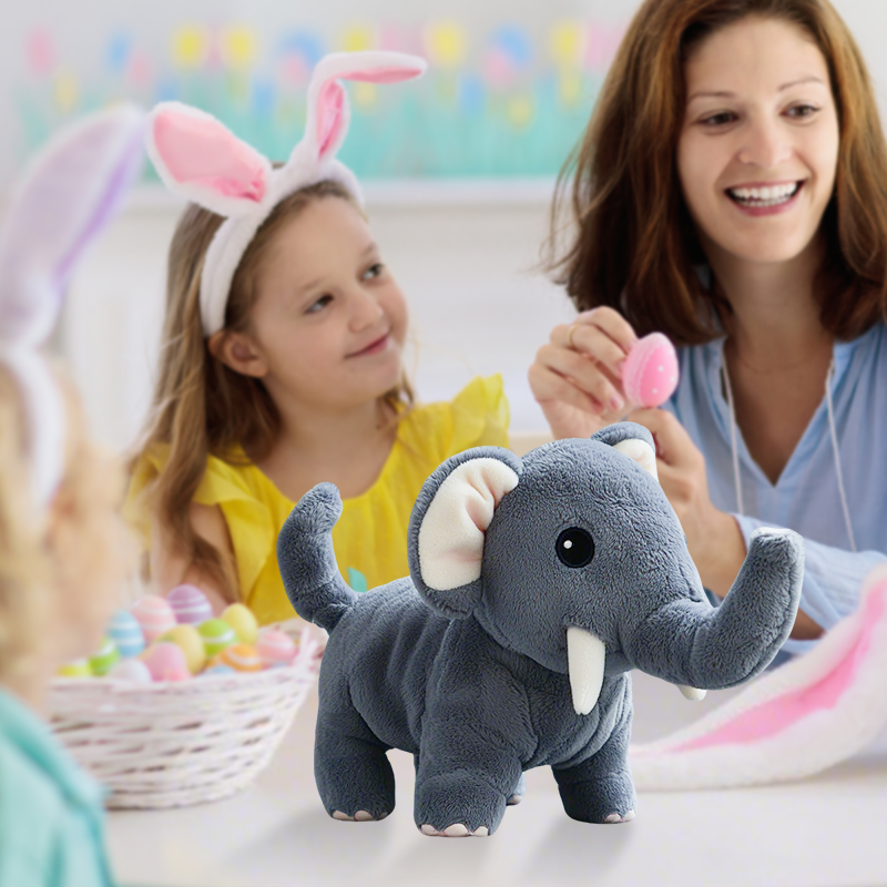 Peluche en forme d'animal marchant charmant