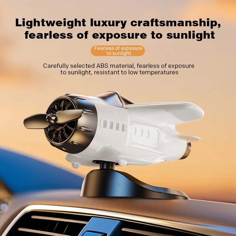 Décorations pour voiture en forme d’avion alimentées à l’énergie solaire