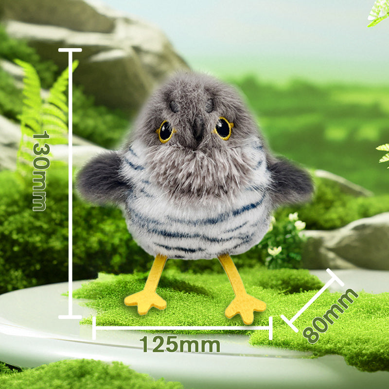 Jouet interactif réaliste en forme d'oiseau pour chats