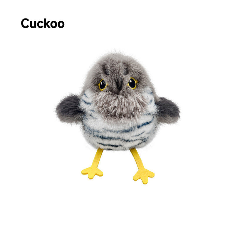 Jouet interactif réaliste en forme d'oiseau pour chats