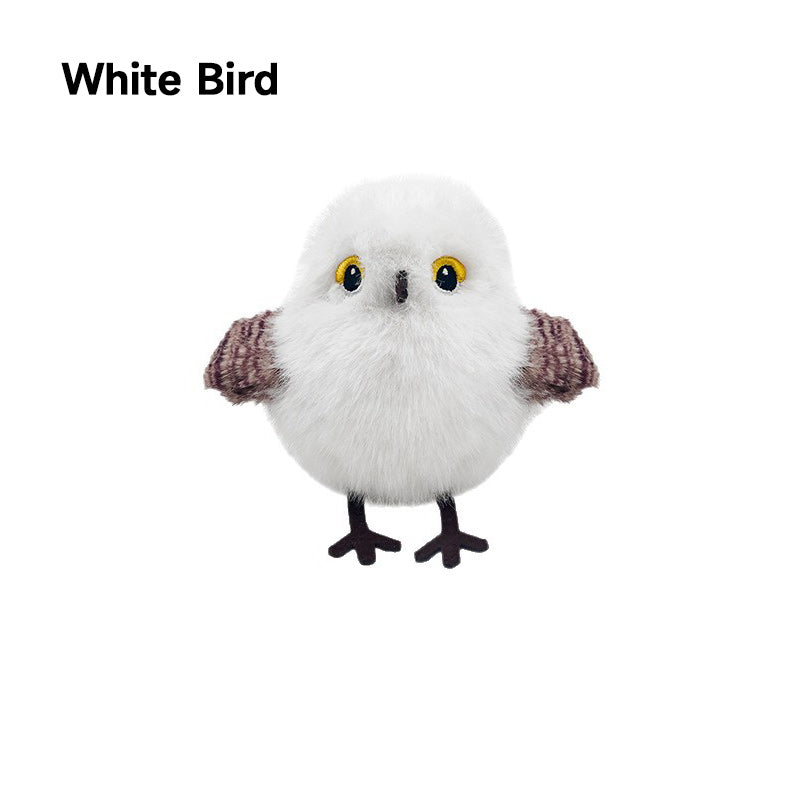 Jouet interactif réaliste en forme d'oiseau pour chats