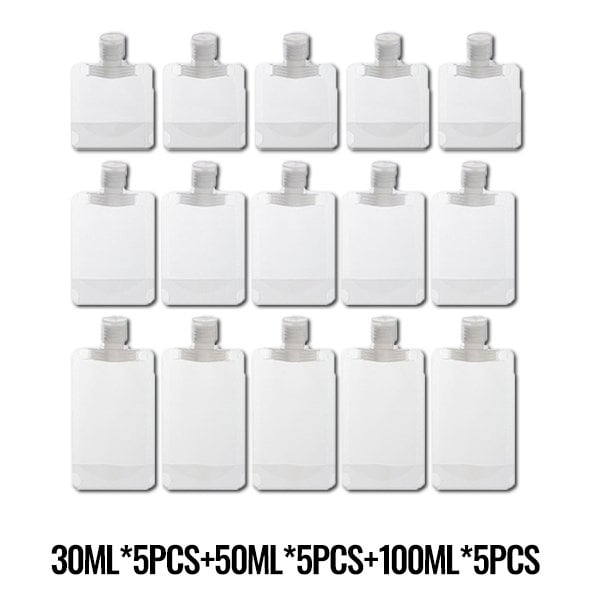 (🌷Super pratico roba) portatile viaggio fluido trucco sacchetto di imballaggio (10 Pz）