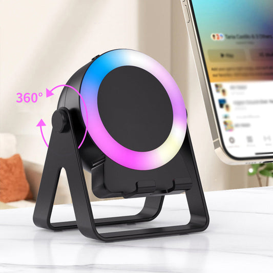 Support multifonction 4 en 1 pour téléphone avec haut-parleur Bluetooth