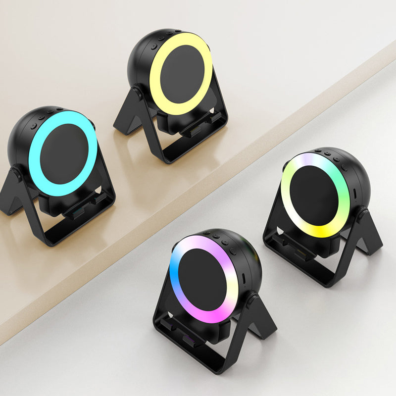 Support multifonction 4 en 1 pour téléphone avec haut-parleur Bluetooth