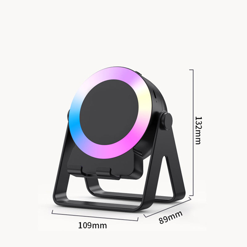 Support multifonction 4 en 1 pour téléphone avec haut-parleur Bluetooth
