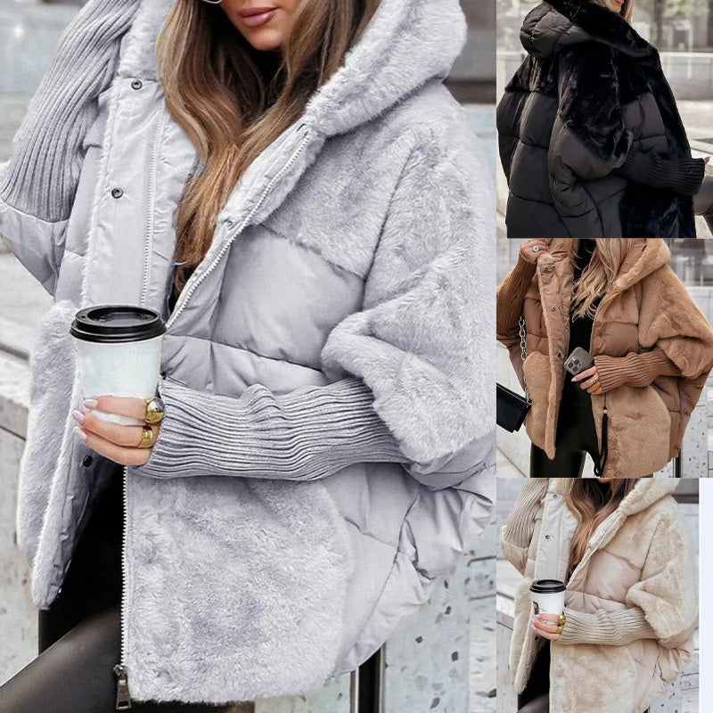 Jessie - giubbotto patchwork con cappuccio