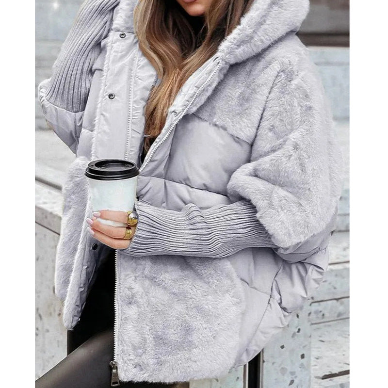 Jessie - giubbotto patchwork con cappuccio