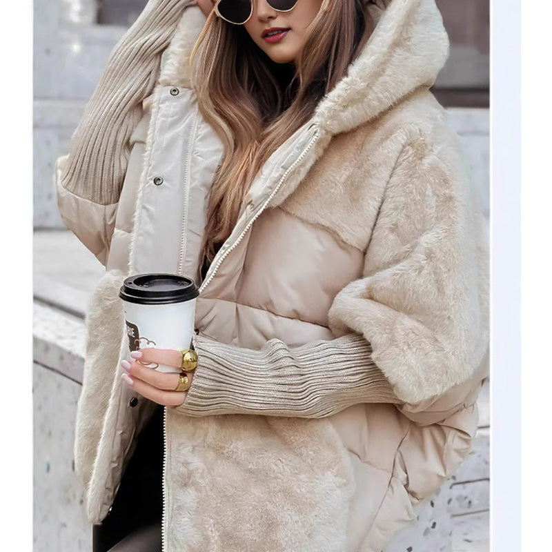 Jessie - giubbotto patchwork con cappuccio