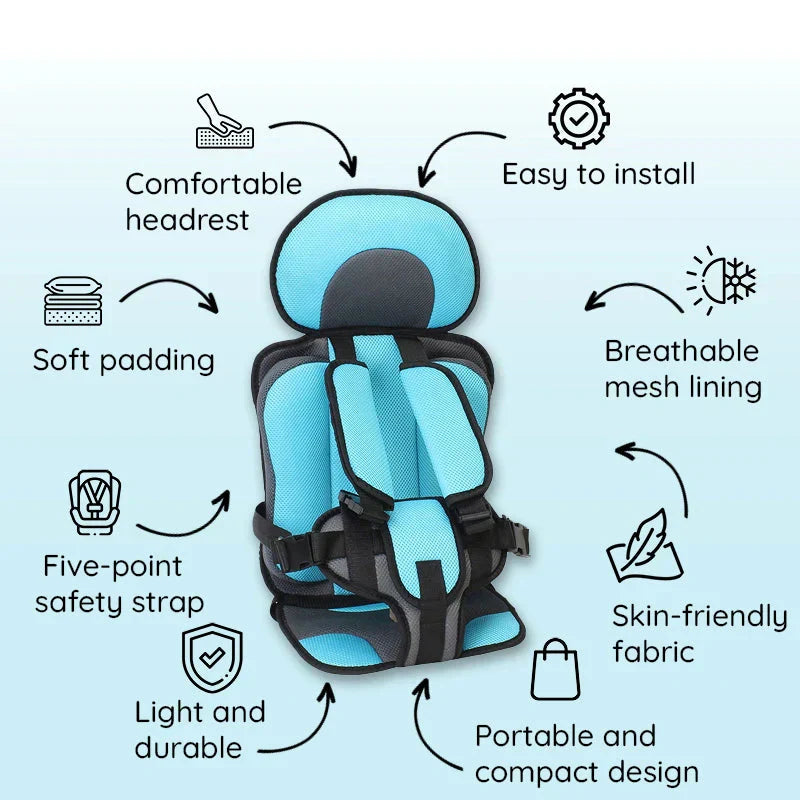 Seggiolino auto portatile per bambini compatto