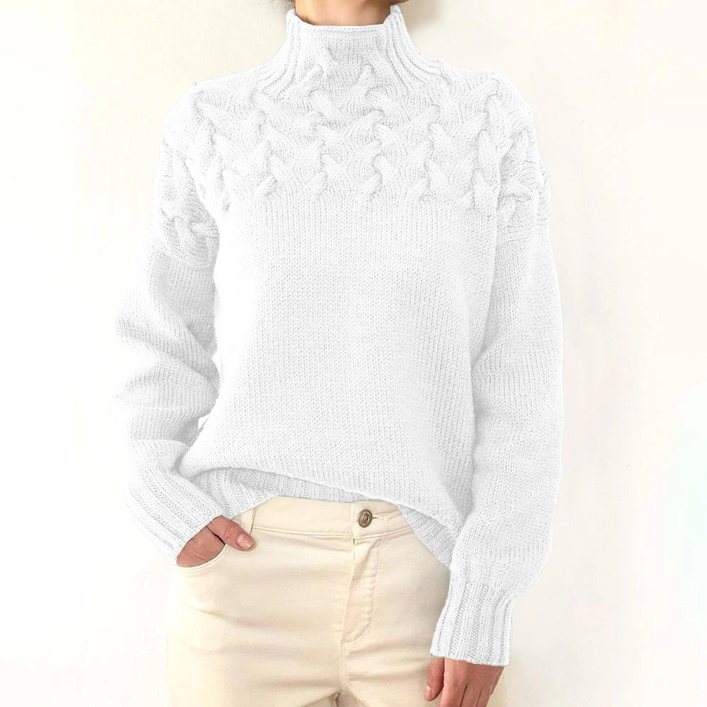 Loretta | Pull à Col Montant Doux et Enveloppant