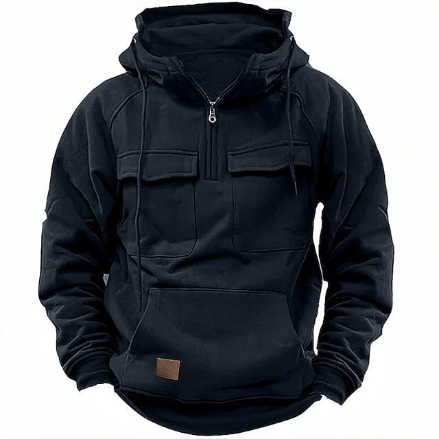 Nordberg – Sweat à capuche pour homme d'hiver avec doublure en polaire