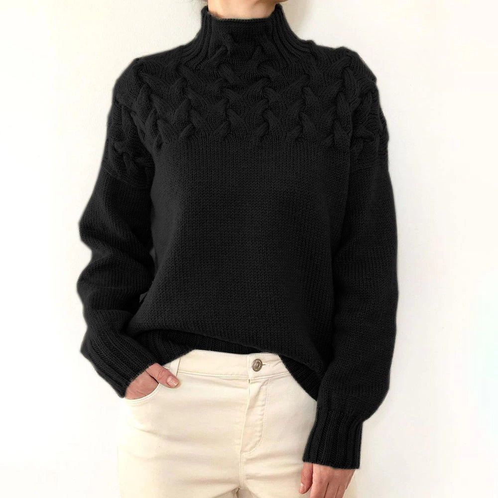 Loretta | Pull à Col Montant Doux et Enveloppant